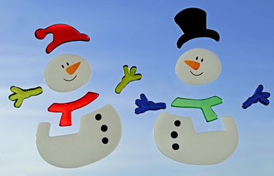 Snowman Window Cling