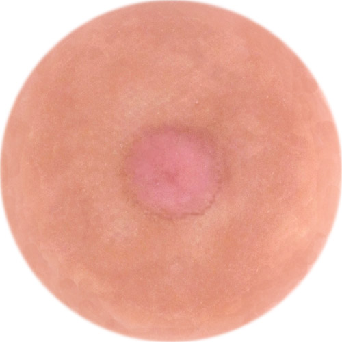 Model Lee 2mm nipple height.<br>Also offered in 4mm.<br>Medium nipple width about 10mm.<br>Mostly smooth areola features.